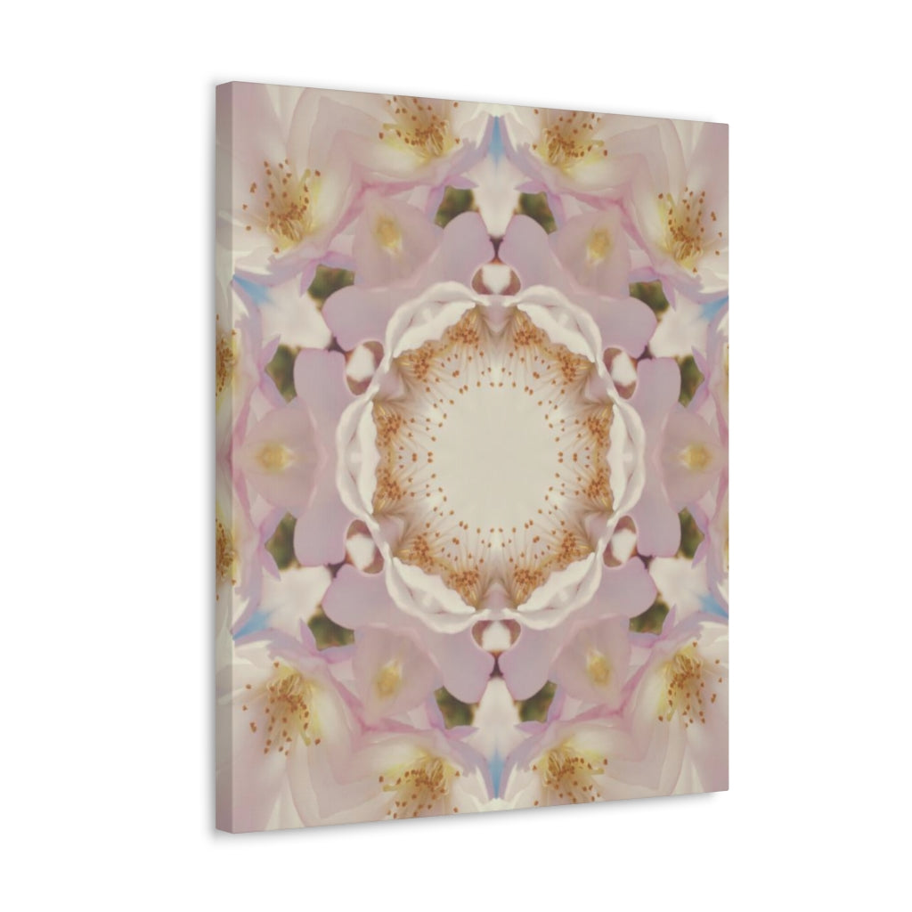 Abstract Canvas Wall Art | Mauve Beige