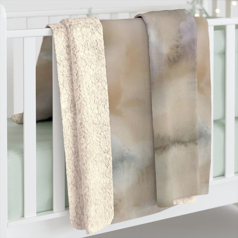 Abstract Comfy Blanket | Beige Ombre