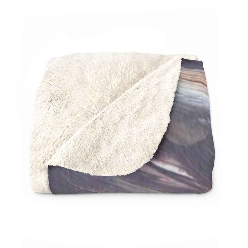 Acrylic Comfy Blanket | Beige Brown White