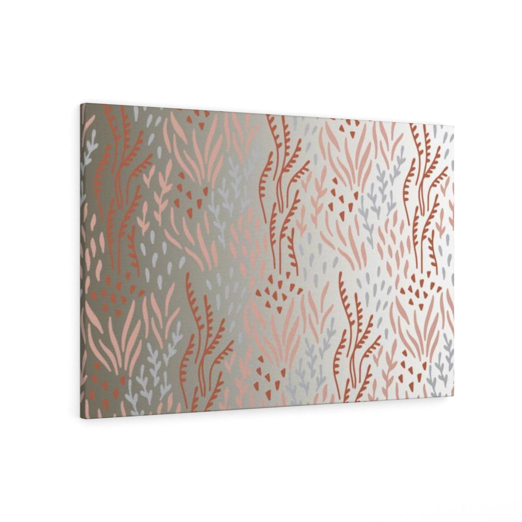 FLORAL CANVAS ART | Beige White Ombre