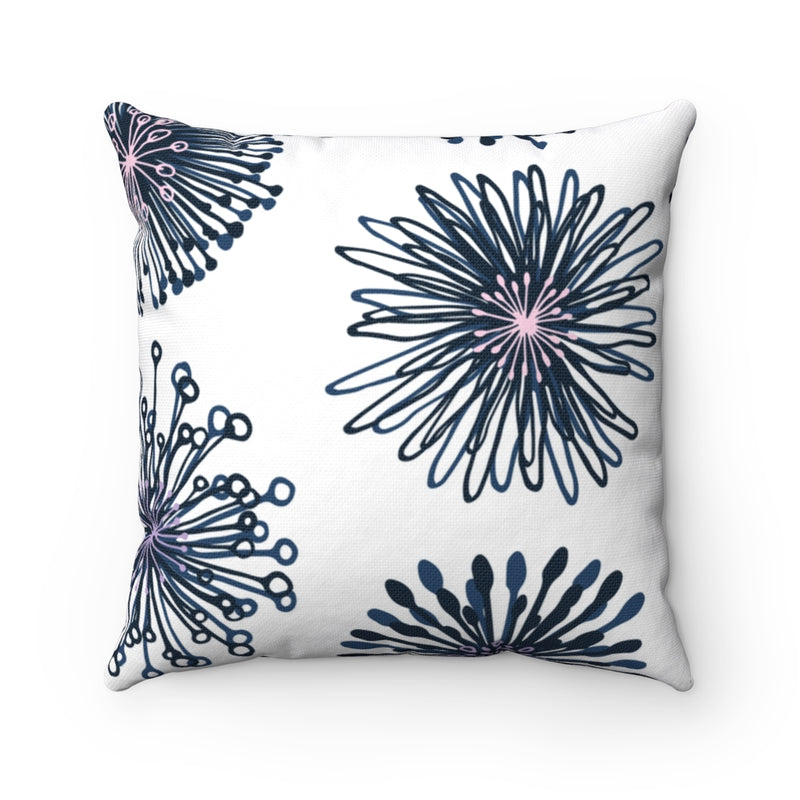 Boho Pillow Cover | One Line Art Floral