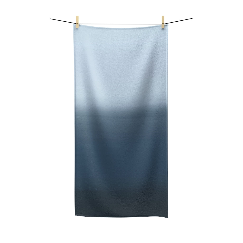 Abstract Bath Towel | Navy Blue Ombre