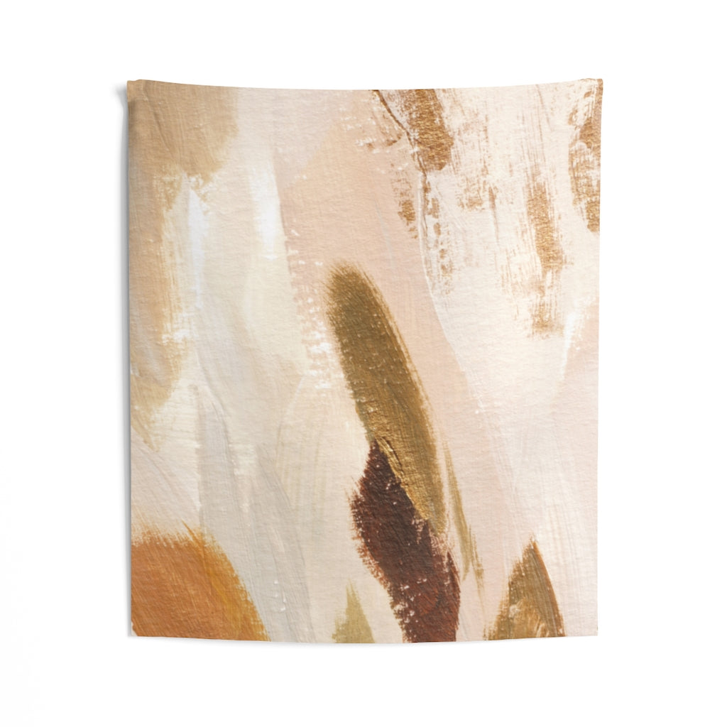 Abstract Tapestry | Beige Yellow White Green