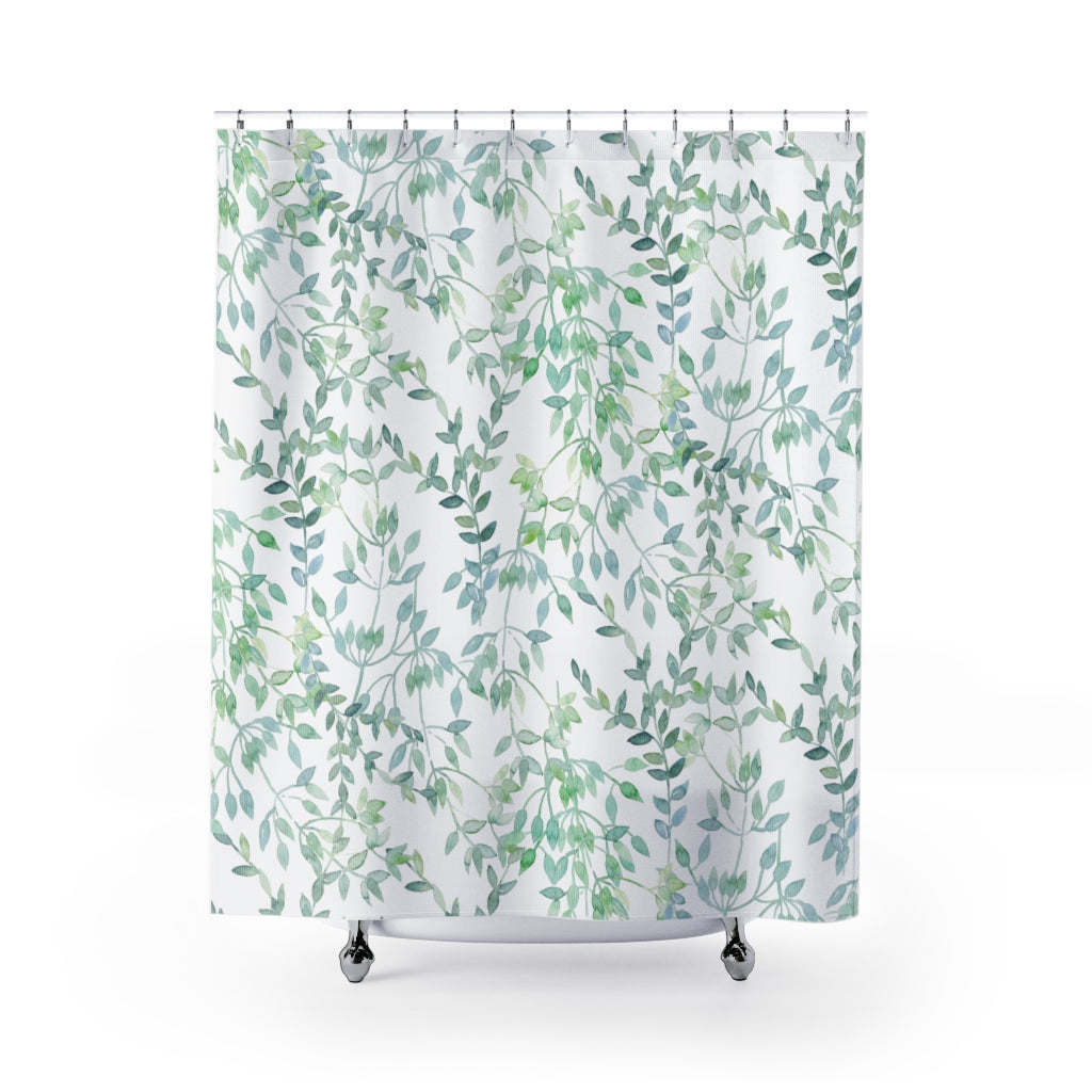 modern boho fabric shower curtain