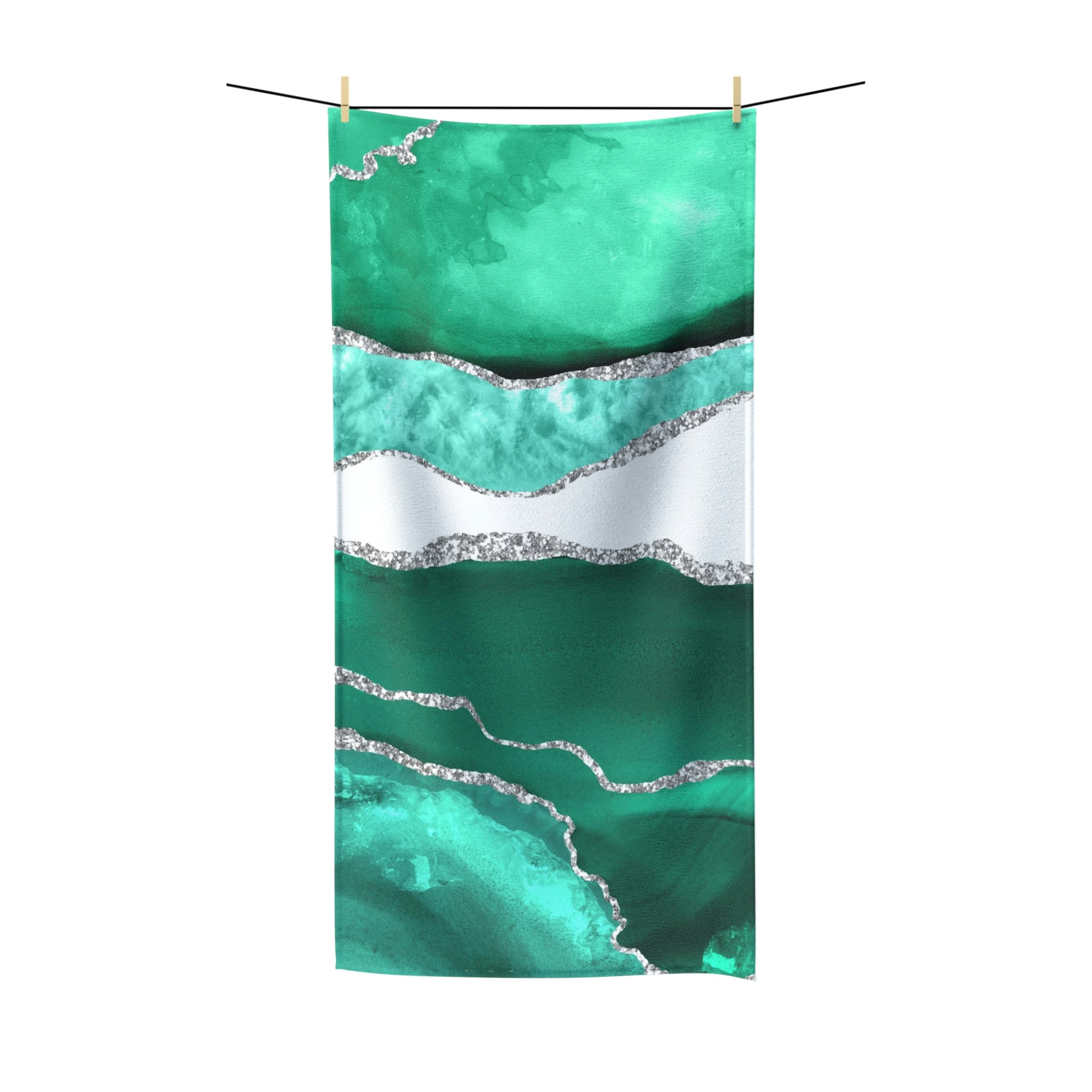 Bath Towel | Marble, Sage Light Green