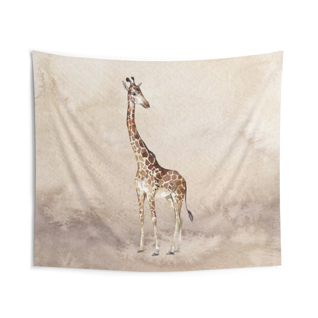 Southwestern Tapestry | Beige Giraffe Safari