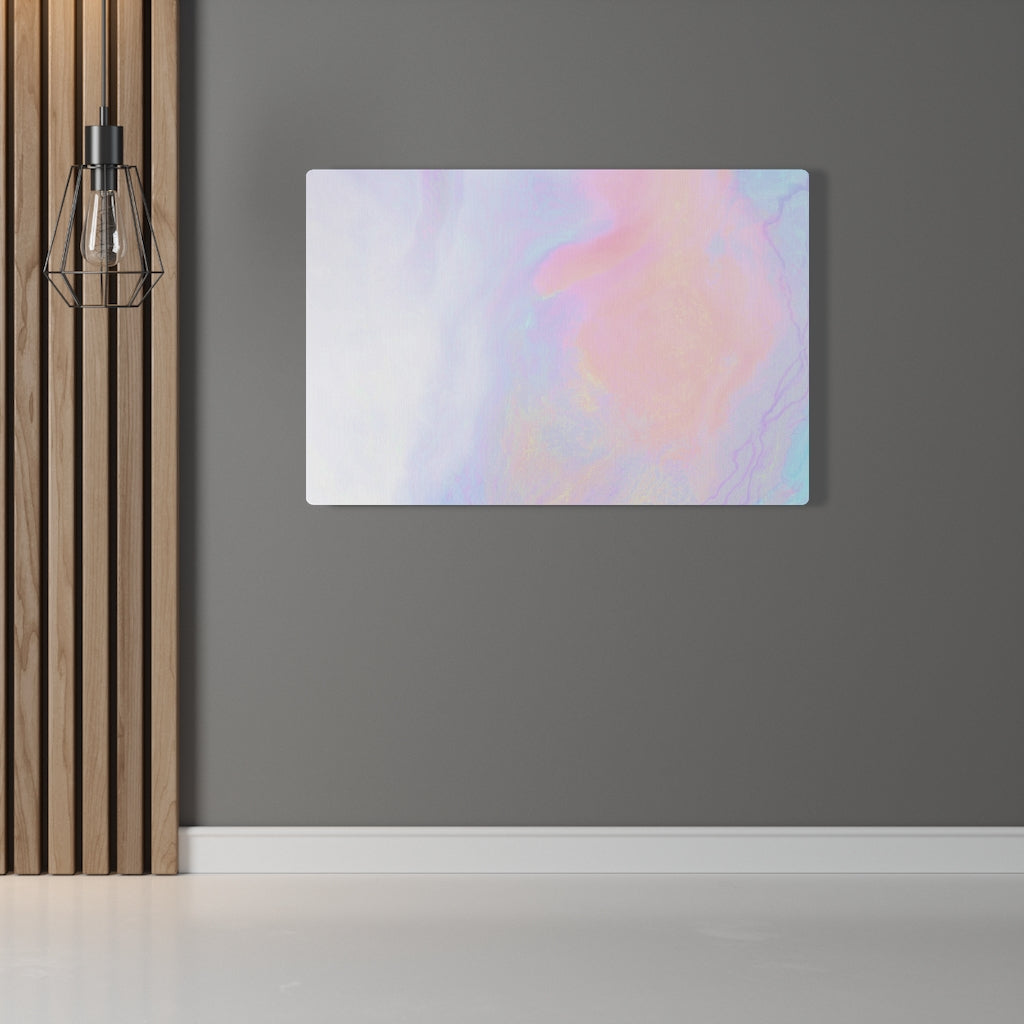 ABSTRACT WALL CANVAS ART | White Pink Orange Purple