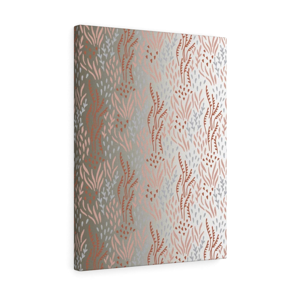 FLORAL CANVAS ART | Beige White Ombre