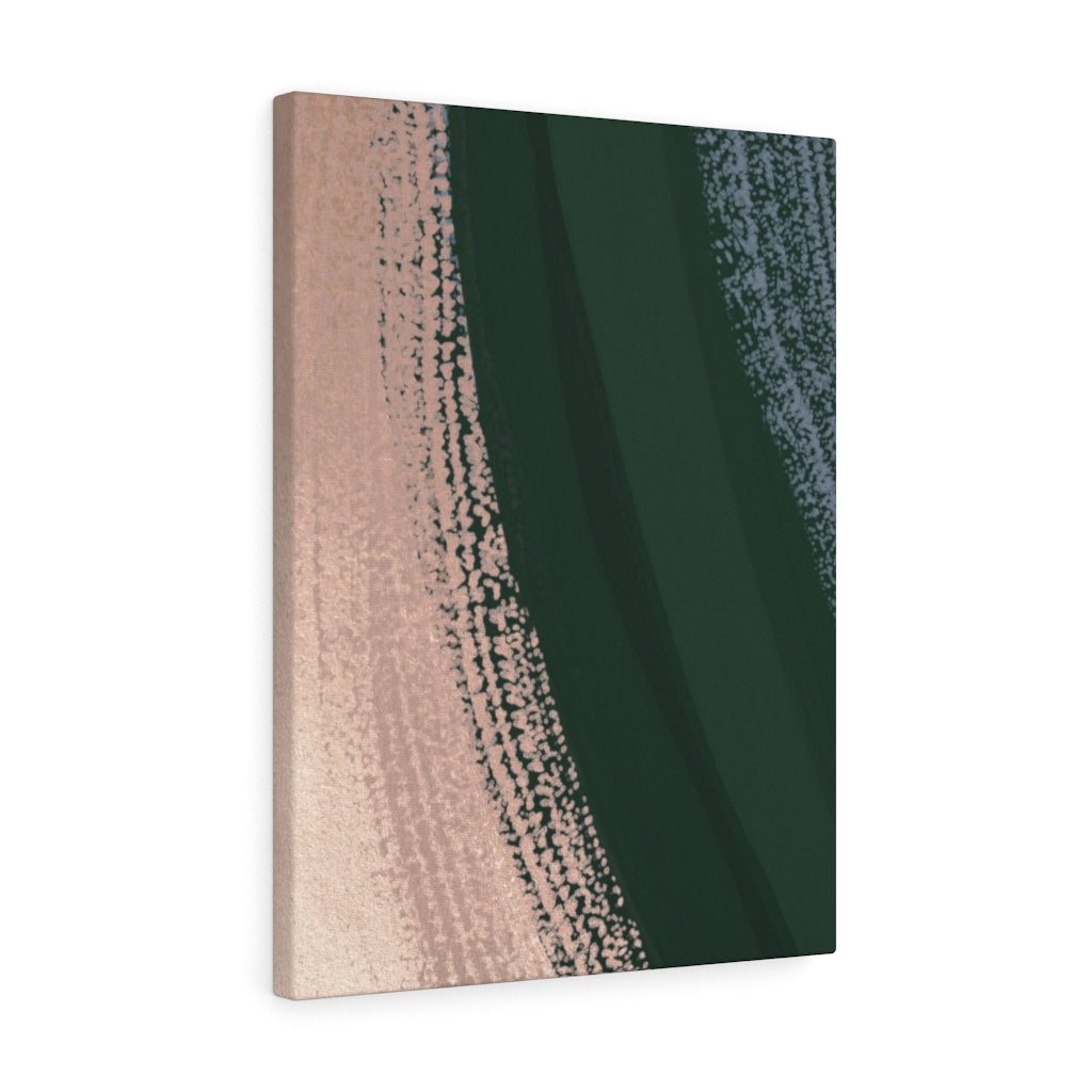 Abstract Canvas Art | Beige Green Blue