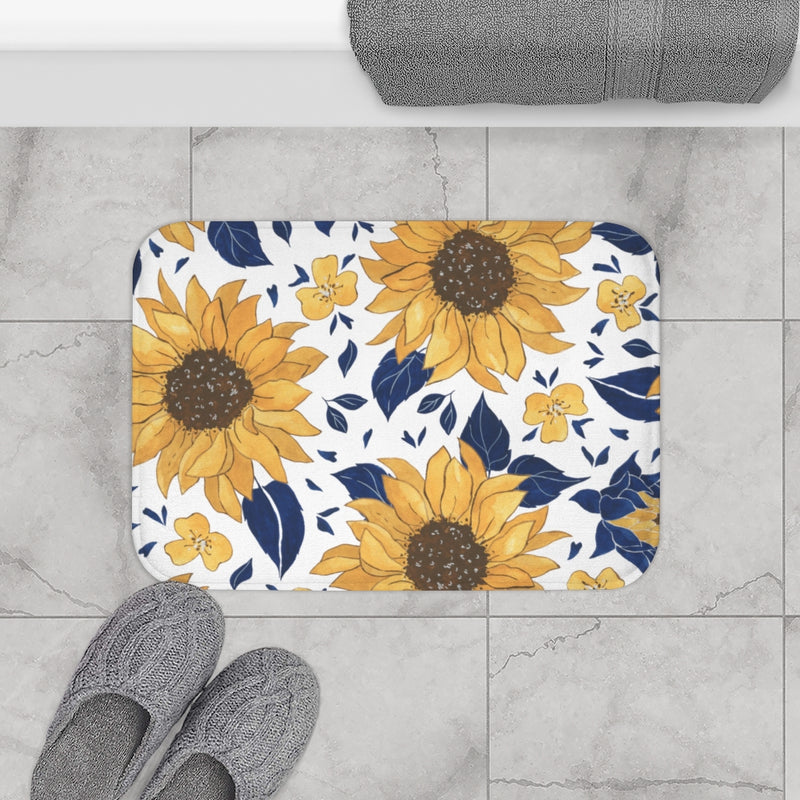 Sunflowers, Floral Bath Mat