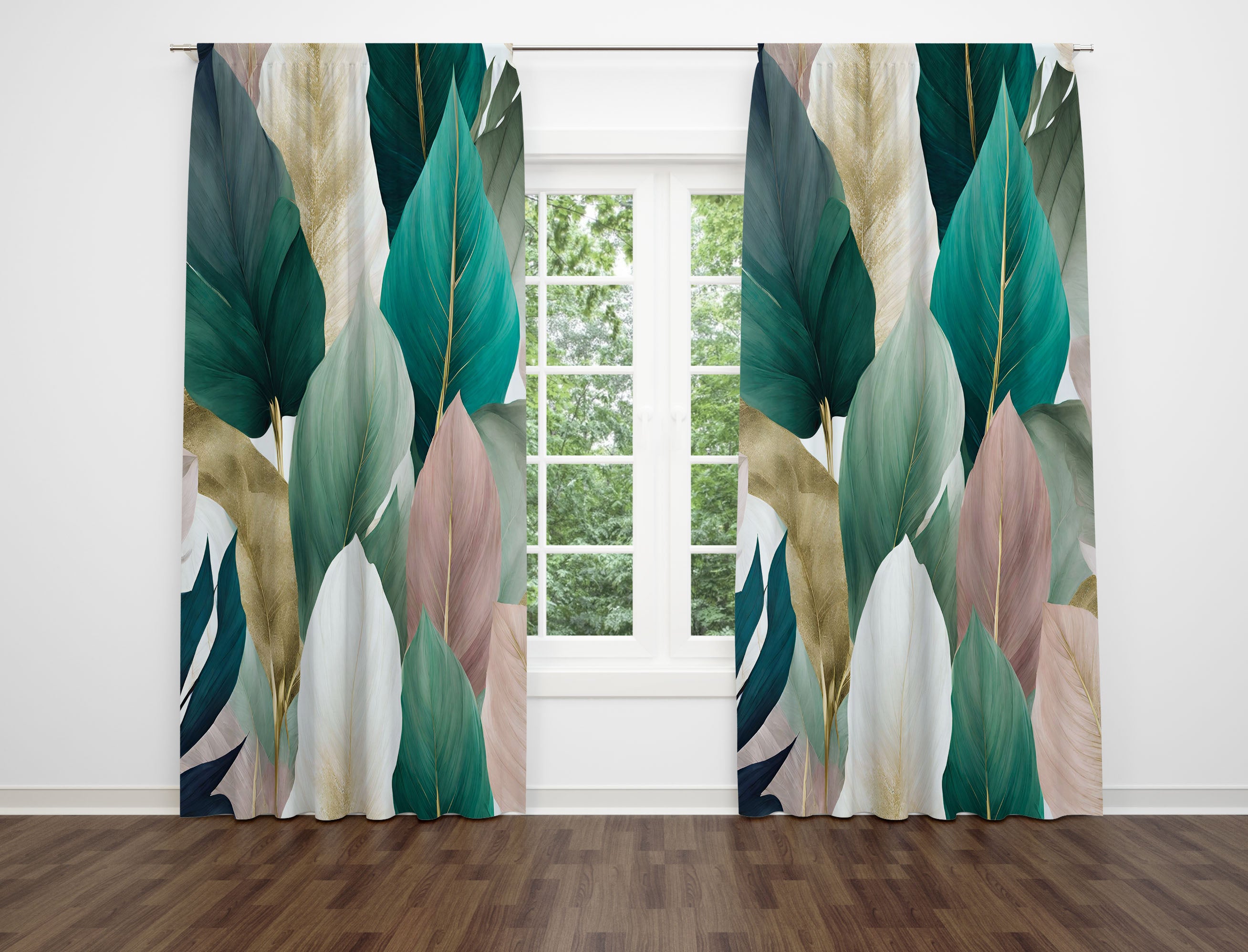 modern abstract, unique window curtains