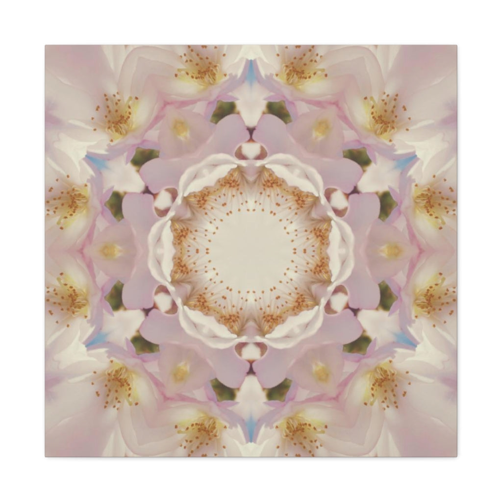 Abstract Canvas Wall Art | Mauve Beige