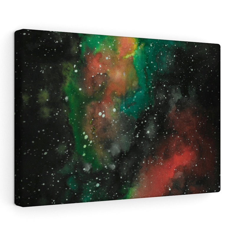 ABSTRACT WALL CANVAS ART | Black Green Yellow Red