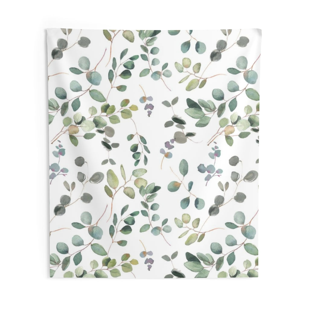 Floral Tapestry | White Green Purple