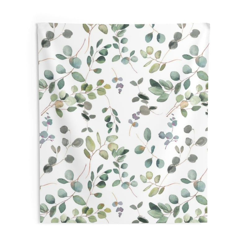 Floral Tapestry | White Green Purple