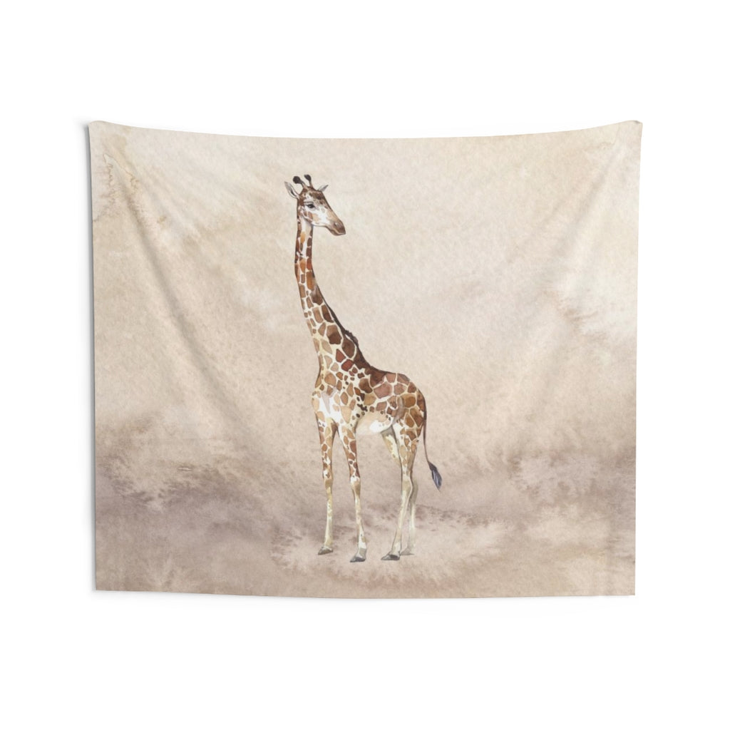 Southwestern Tapestry | Beige Giraffe Safari