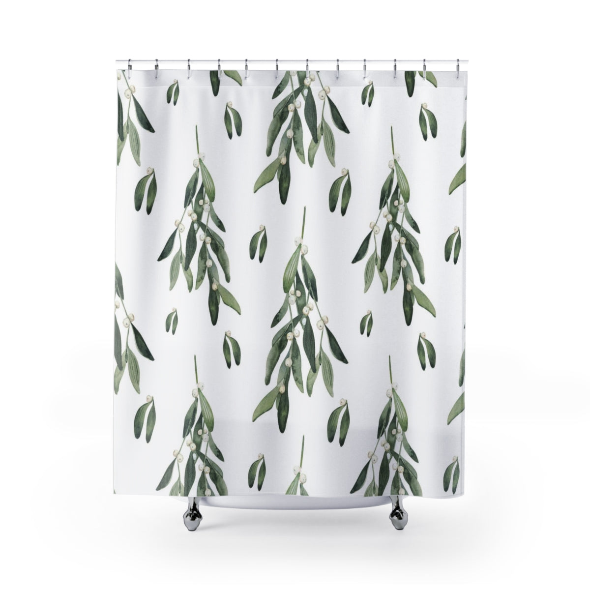 modern boho fabric shower curtain