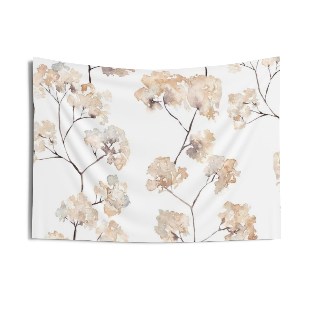 Floral Tapestry | White Beige Blooms