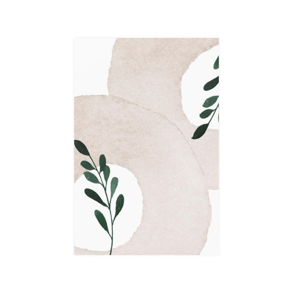 Boho Art Prints | Cream Green