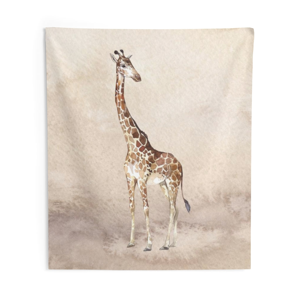 Southwestern Tapestry | Beige Giraffe Safari