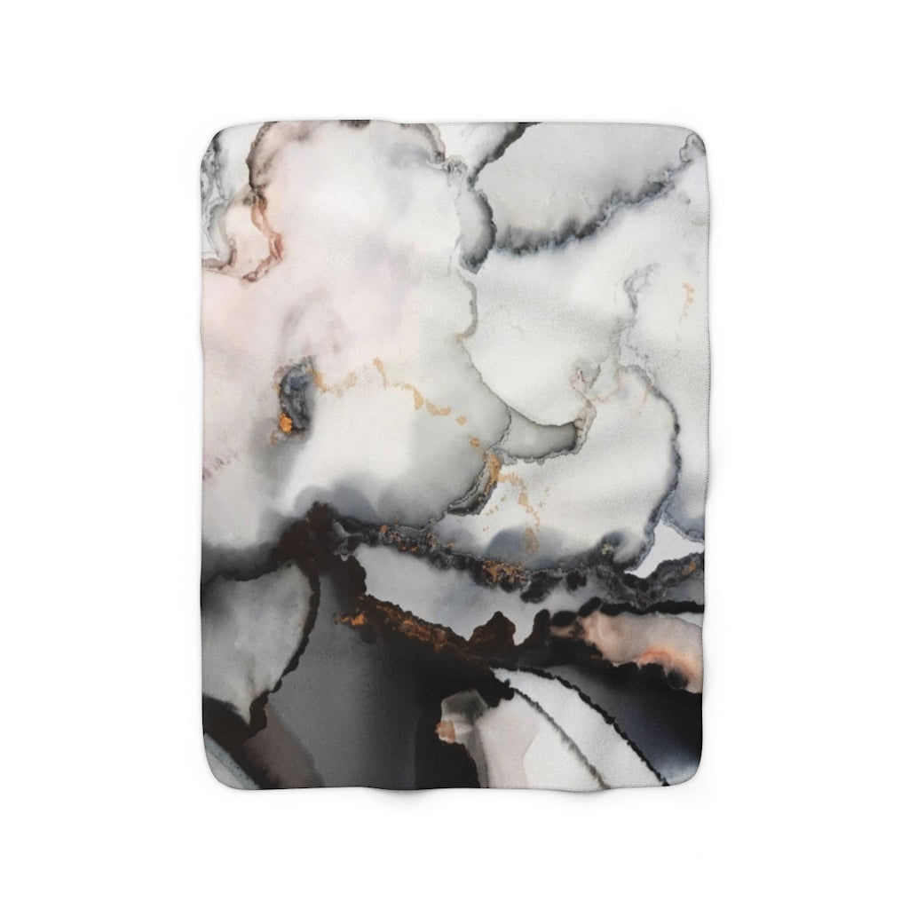 modern abstract cozy blanket