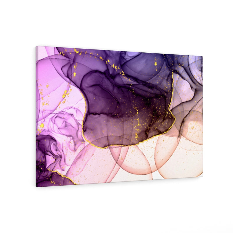 Abstract Canvas Art | Orange White Purple