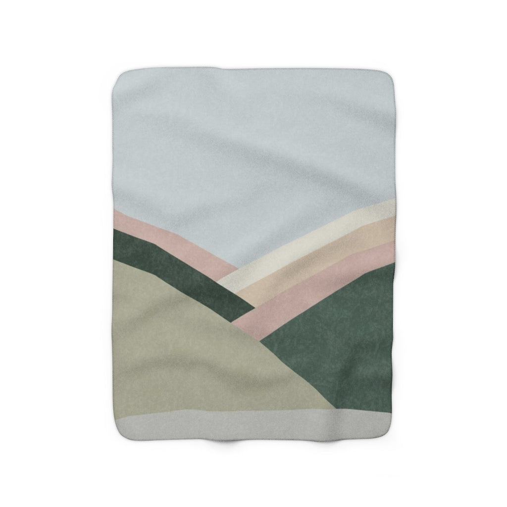 modern abstract cozy blanket