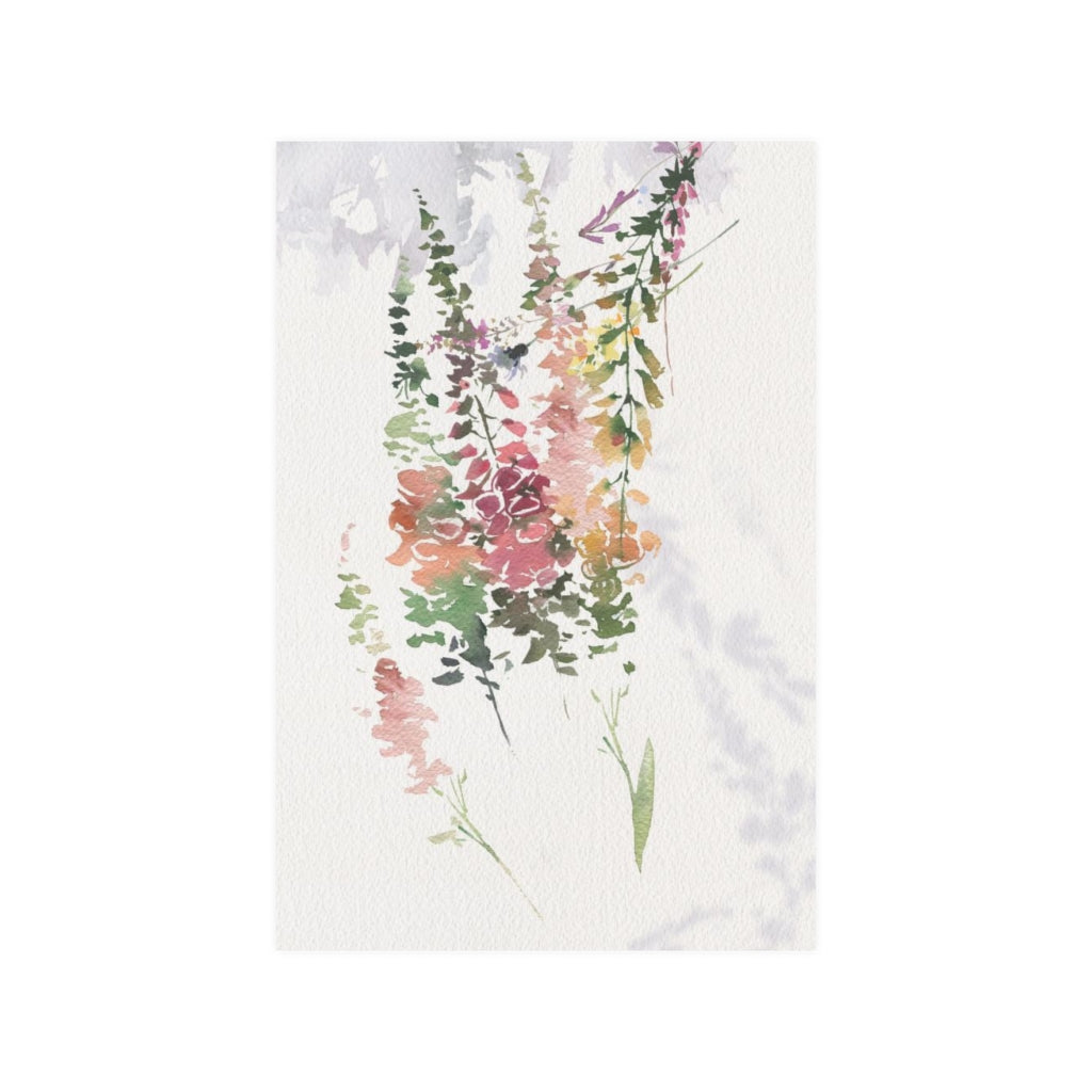 Wild Flowers Art Prints | Beige Spring Flowers