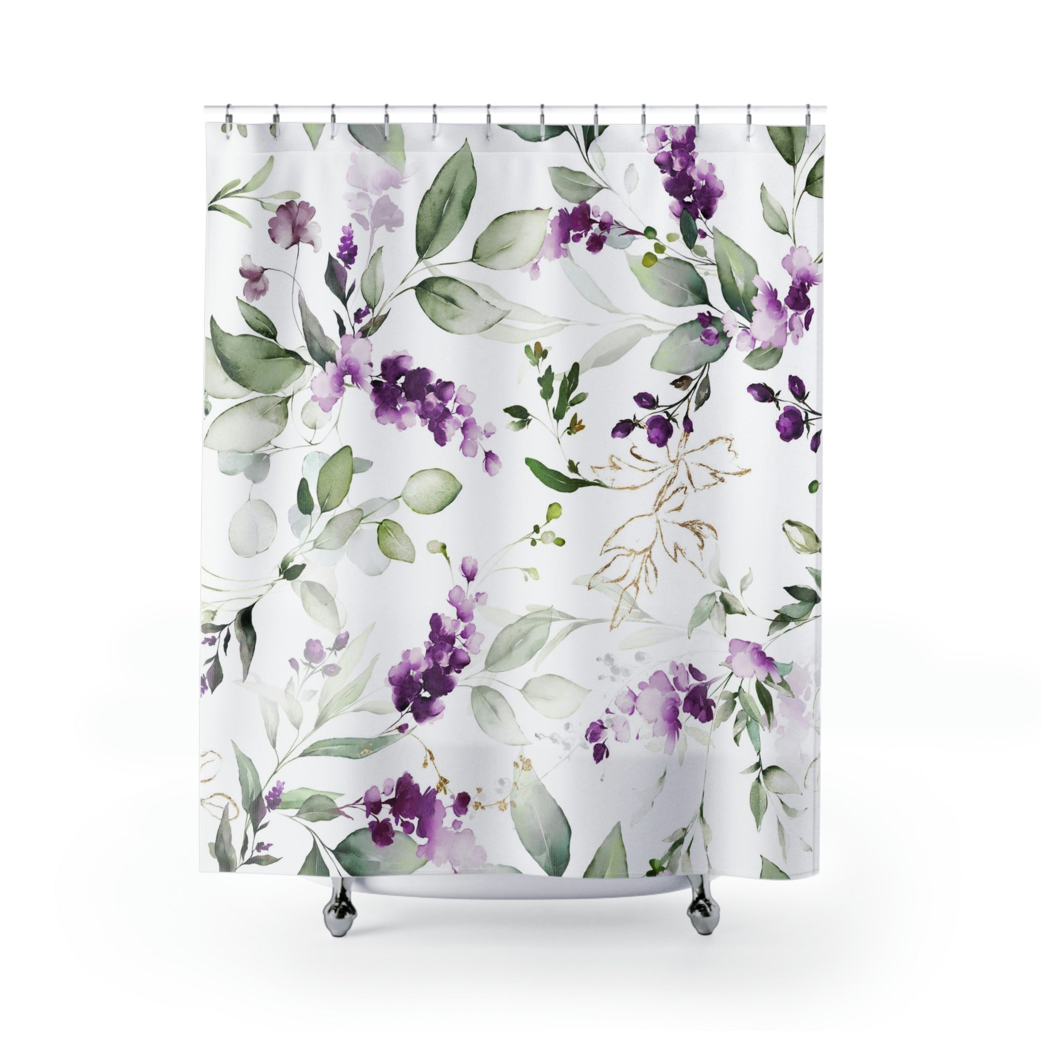 modern boho fabric shower curtain