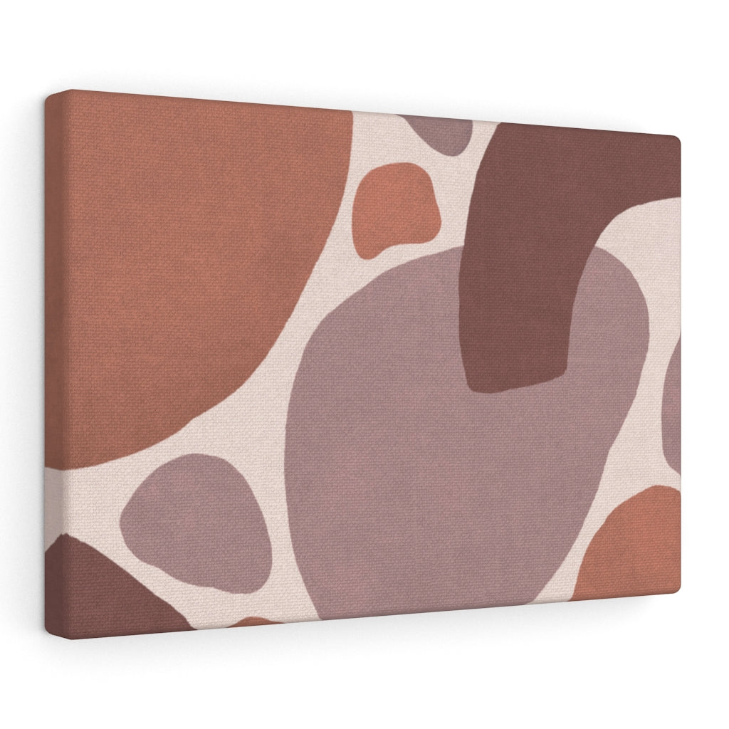 Abstract Canvas Art | Terracotta Beige Red