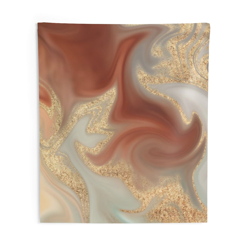 Abstract Tapestry | Rust Red Gold