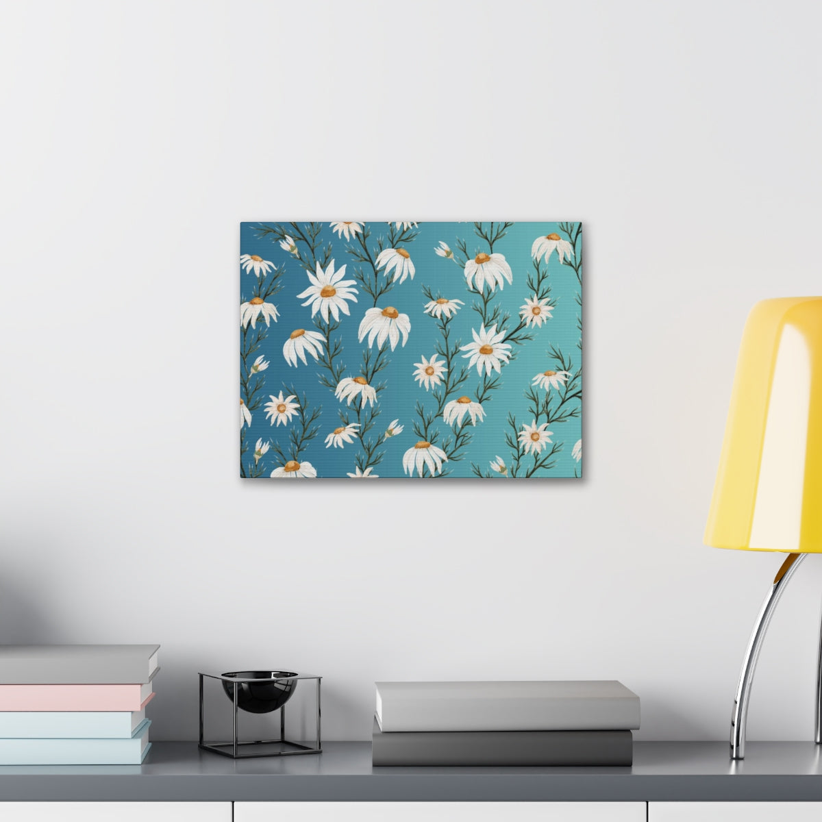 Floral Wall Canvas Print | Daisies Dreams