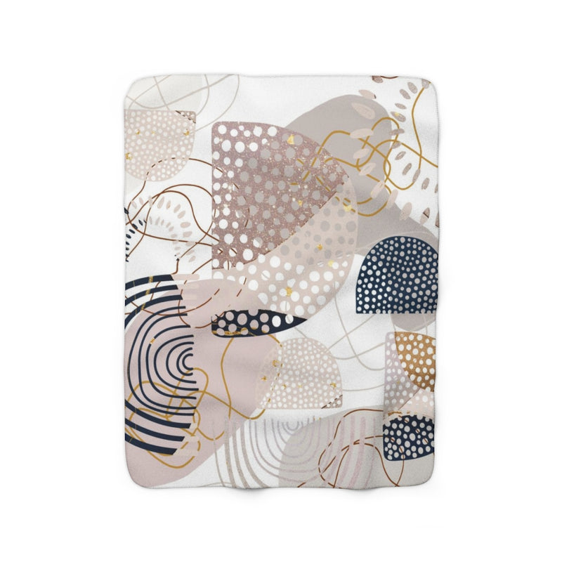 modern abstract cozy blanket
