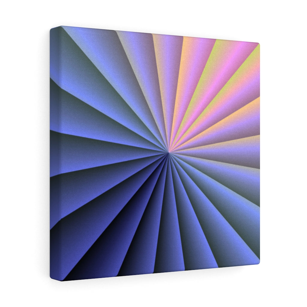 RETRO CANVAS ART | Blue Purple Pink