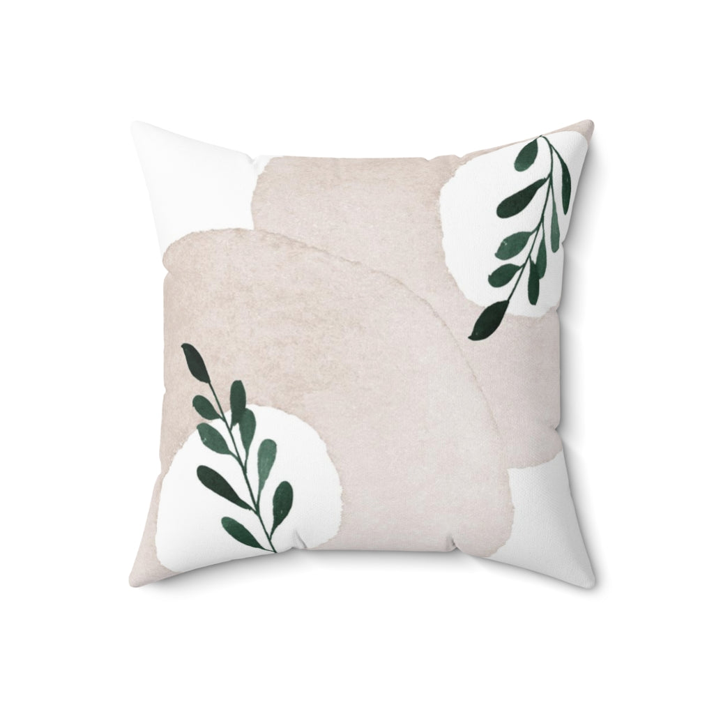 Floral Pillow Cover | White Blush Green