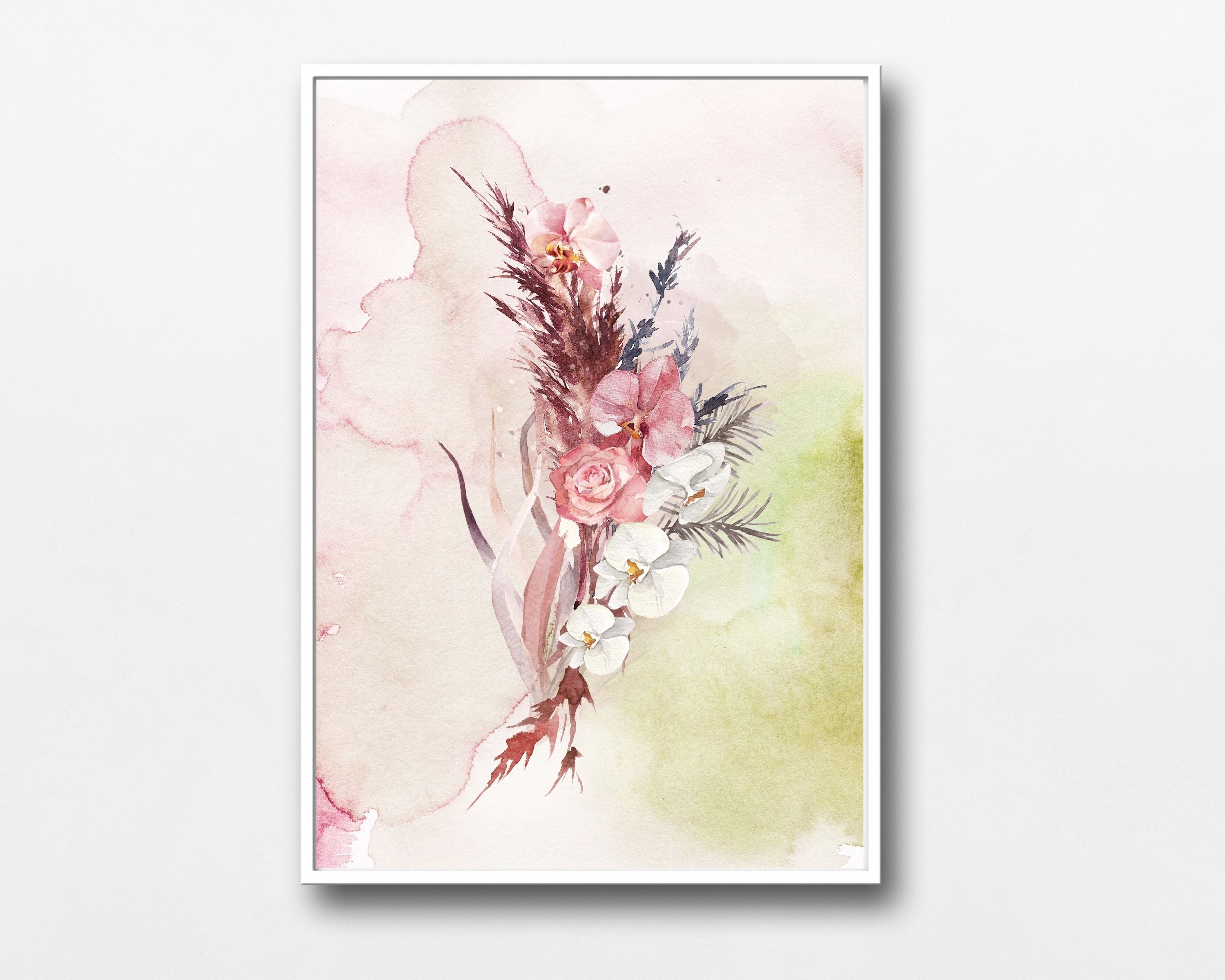 Wild Flowers Art Prints | Burgundy Orchids