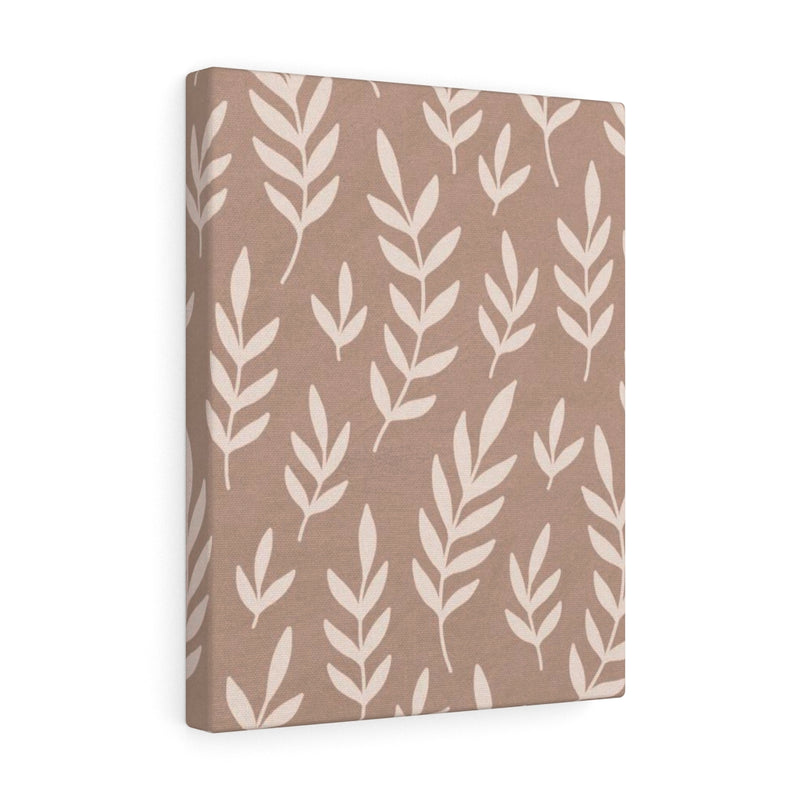 FLORAL WALL CANVAS ART | Beige Leaves