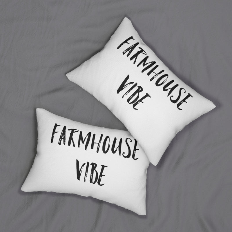 With Saying Lumbar Pillow | White | Farmhouse Vibe