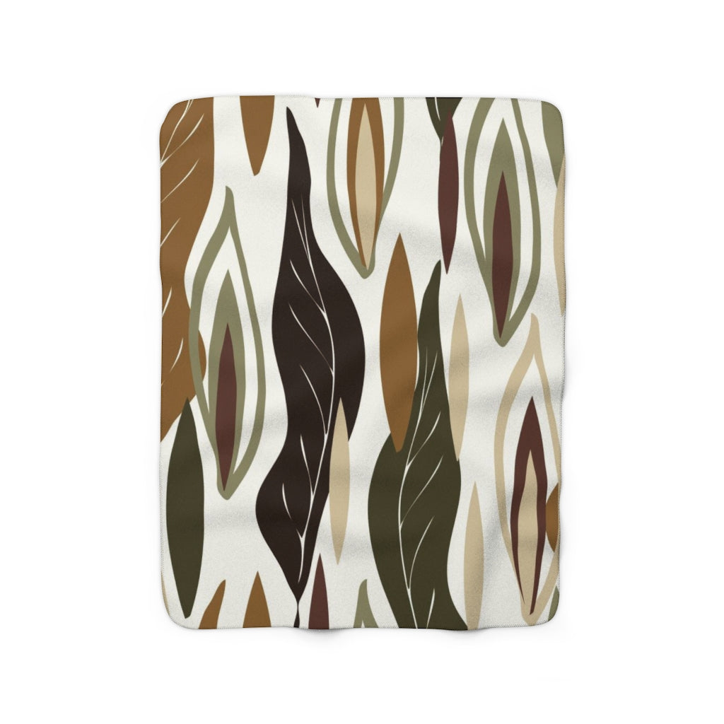 modern abstract cozy blanket