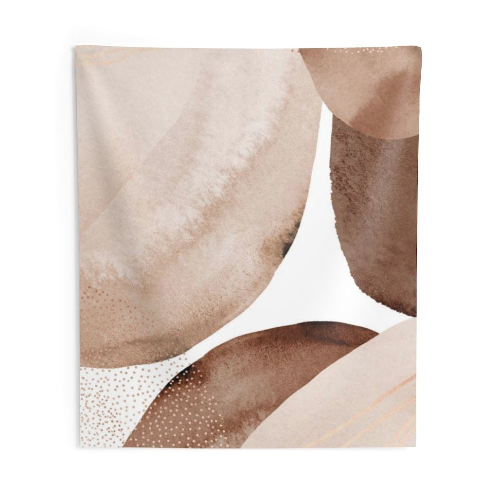 Abstract Tapestry | Bronze Brown White