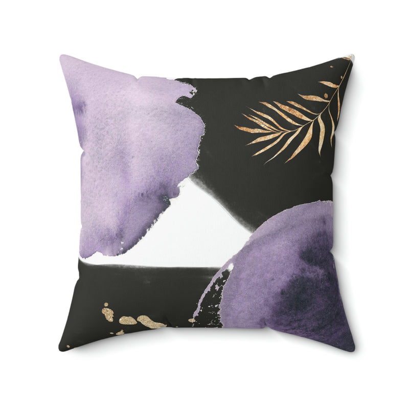 Abstract Pillow Cover | Black Lavender
