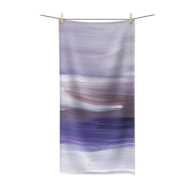 Abstract Boho Bath Towel | Lavender Ombre
