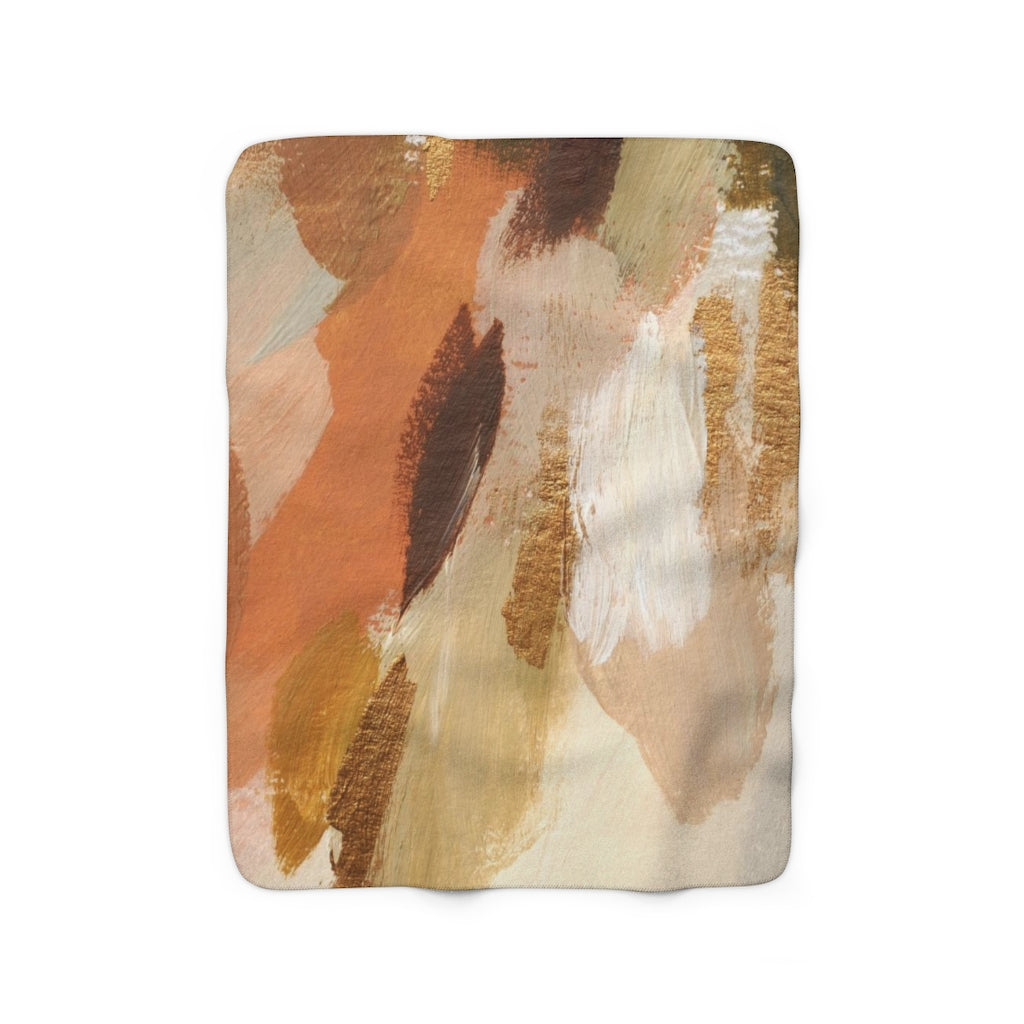 modern abstract cozy blanket