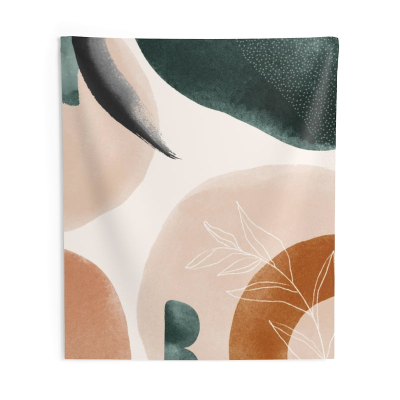 Floral Tapestry | Beige Green Rust