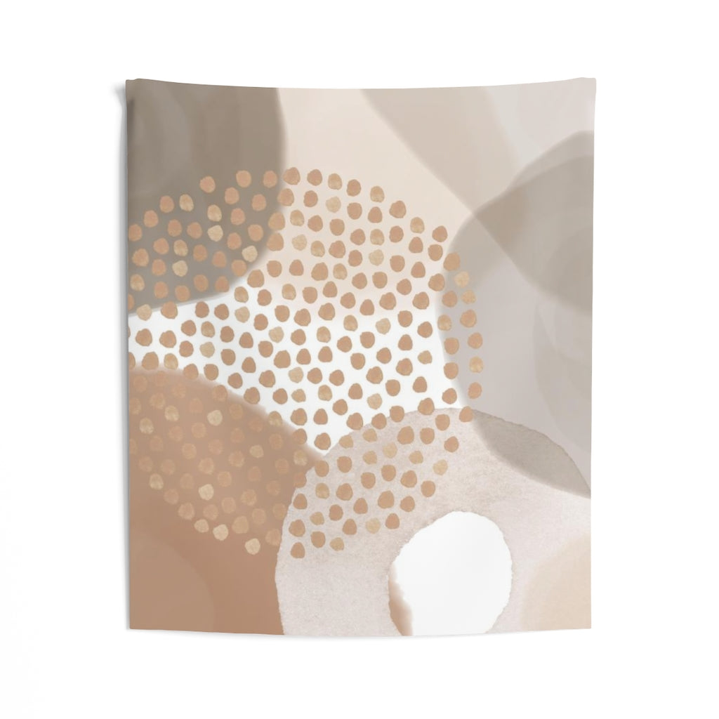 Abstract Tapestry | Beige Cream Brown