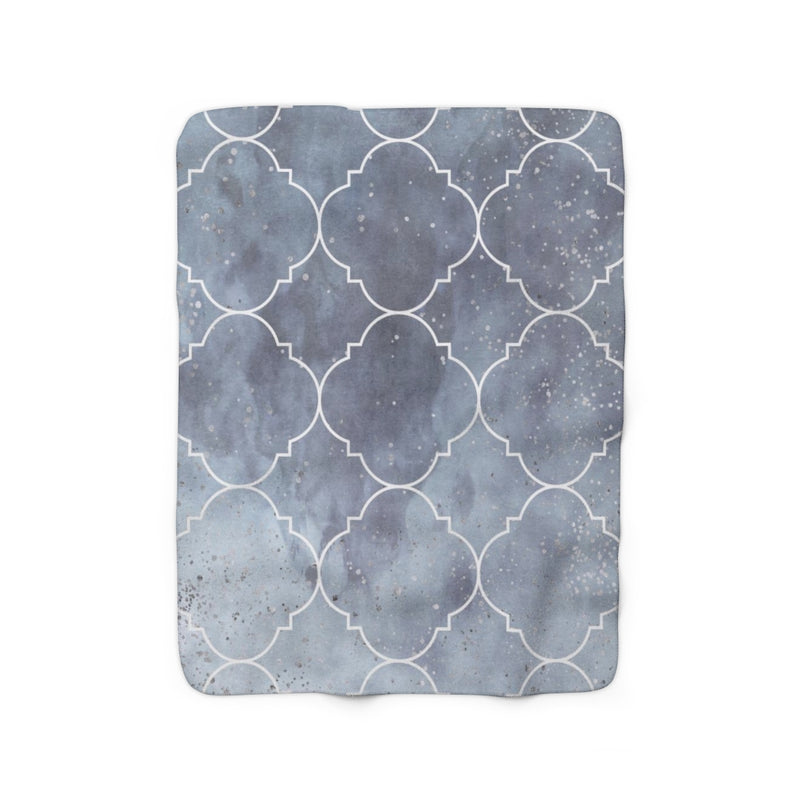 Art Deco Comfy Blanket | Baby Blue Pattern