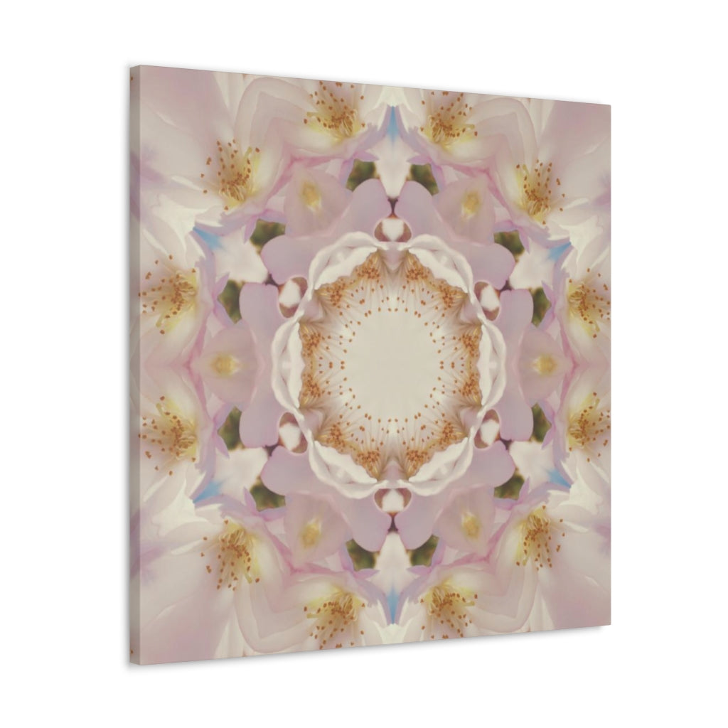 Abstract Canvas Wall Art | Mauve Beige