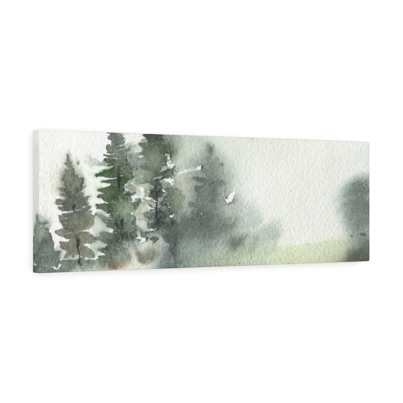 Green Forest Canvas Watercolor Wall Art