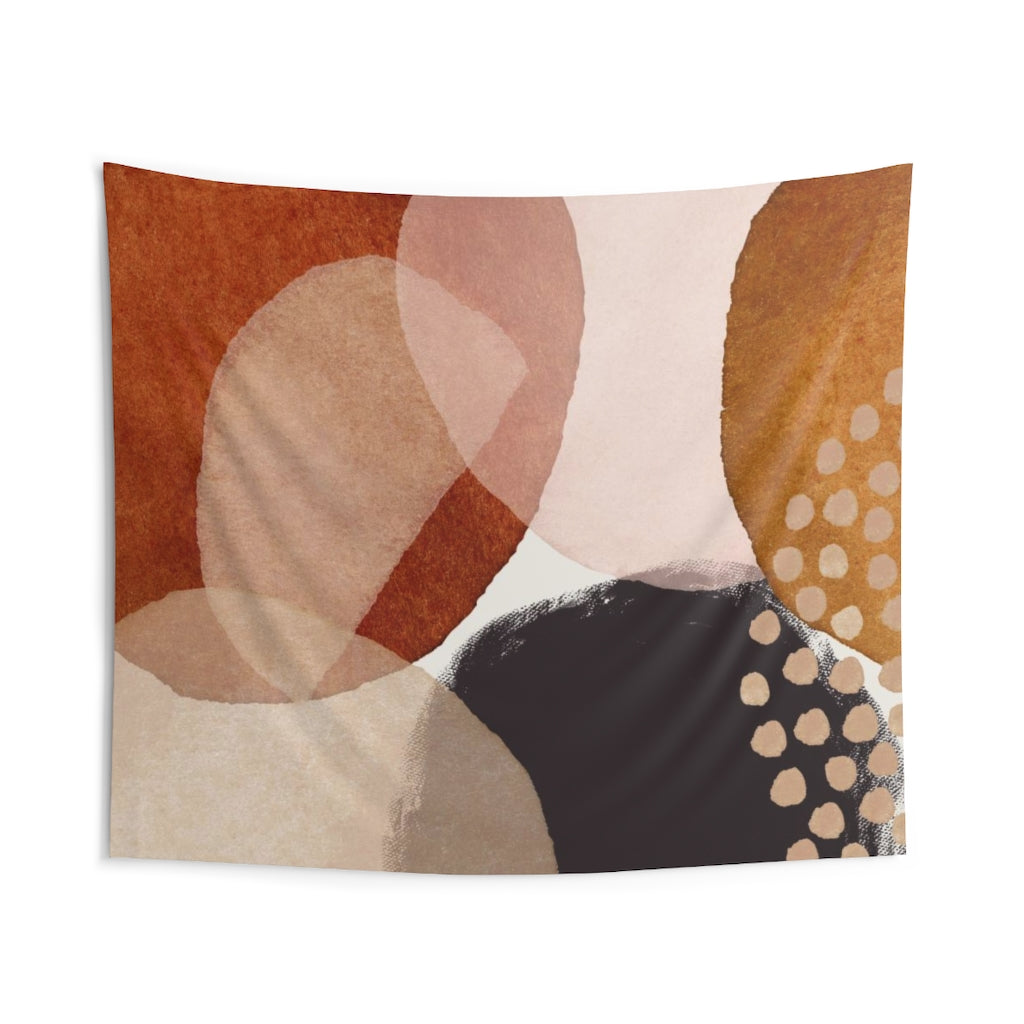 Abstract Tapestry | Rust Beige Brown