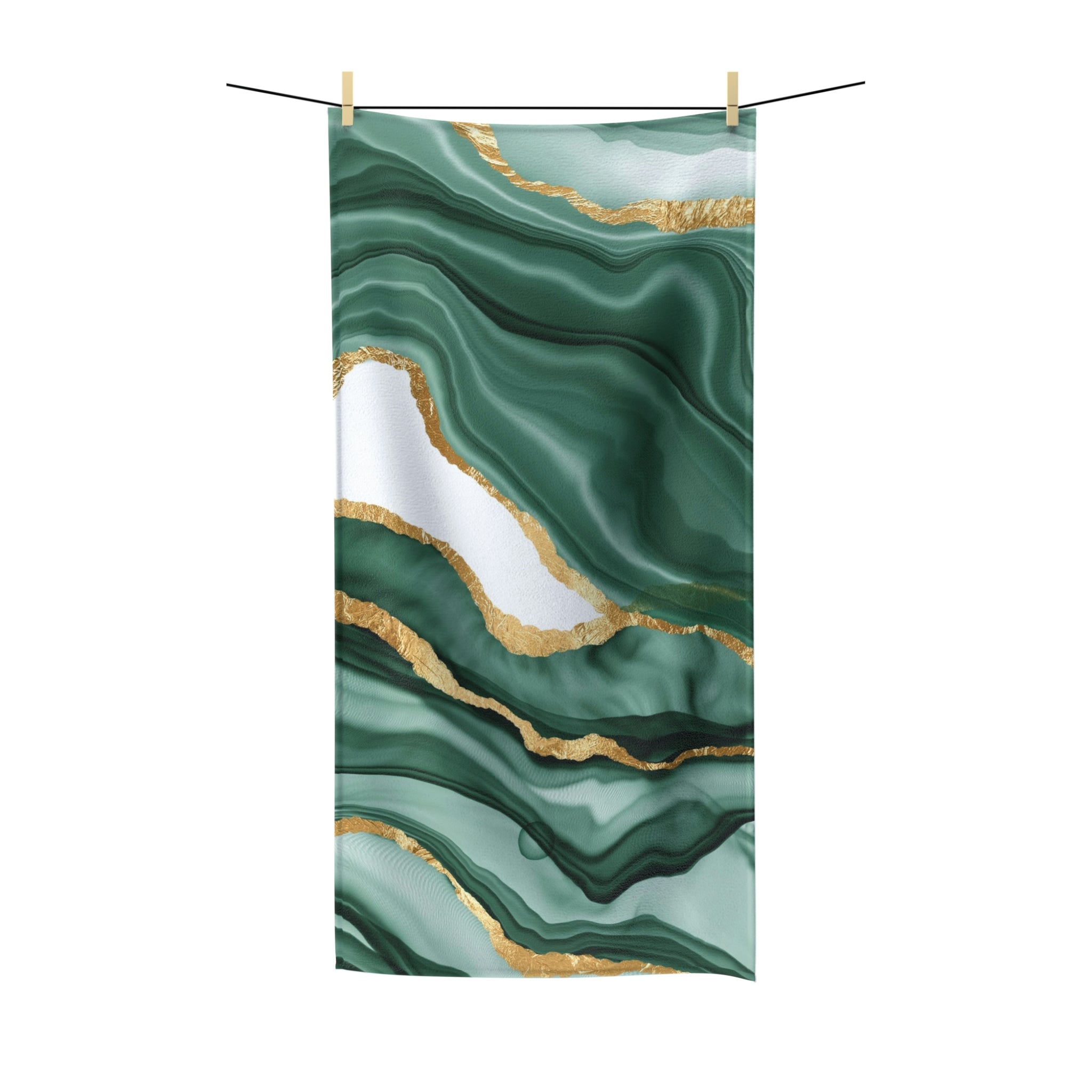 Bath Towel | Marble, Sage Light Green